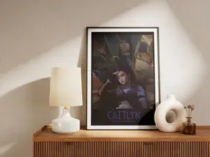 Arcane Caitlyn Poster: League of Legends Home Decor - POSTER NO FRAME