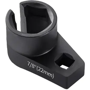 Offset O2 Sensor Socket, 7/8-Inch (22mm) with 3/8-Inch Drive, Universal Fit for Sensor Removal