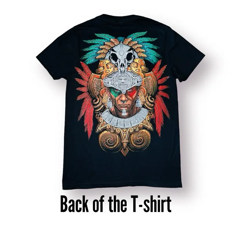 Guerrero Azteca Tricolor 2 Men's Cotton T-Shirt - Top - Menswear short sleeve