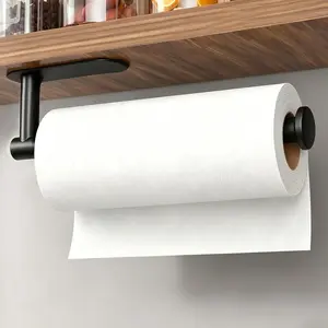 DGAPHRO Paper Towel Holder,Self Adhesive or Drilling Paper Towel Holders Under Cabinet,SUS304 Stainless Steel, Space-Saving, Easy Installation for Kitchen, RV & Bathroom-13" Towel Rack for Rolls, Plastic Wrap & More,Dispenser Bin.