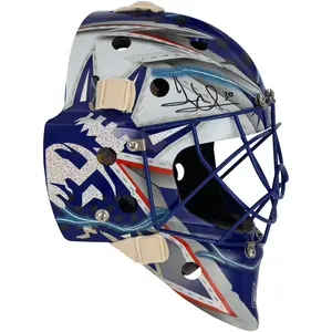 Henrik Lundqvist New York Rangers Autographed Statue of Liberty Replica Goalie Mask - Fanatics Authentic Certified