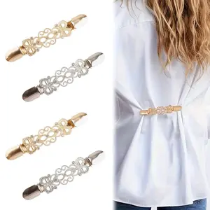 Vintage-Inspired Waist Cincher Clips for Women - Adjustable Metal Brooches for Dresses, Shirts, Shawls & Sweaters - Secure Hold, No-Slip Design, All-Season Use, Zinc Alloy, Perfect for Casual Attire, Dress Cincher Clips|Vintageinspired Design|Durabl