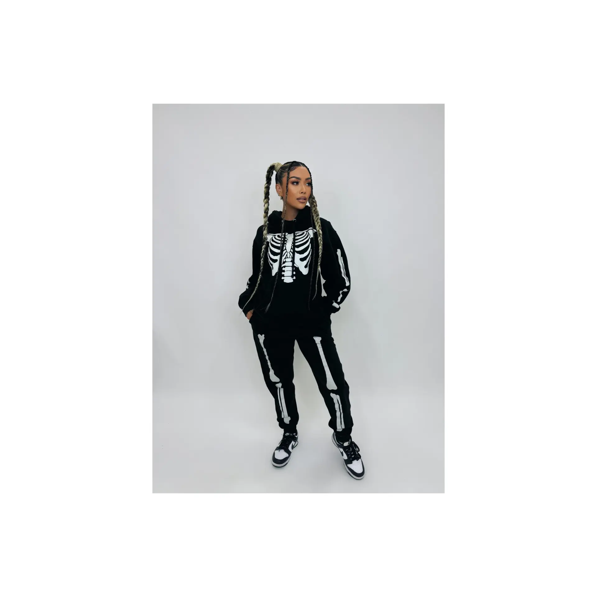 GLOW IN THE DARK SKELETON JOGGERS