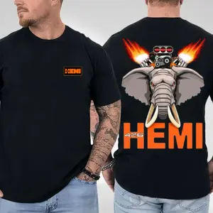 Challenger HEMI T-Shirt, Muscle Car Mopar Performance Graphic Tee, Gift for Car Enthusiasts, Gift for Dodge Fans, Gift for Muscle Car Lovers