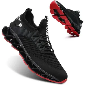 Men's Fashion Sneakers Breathable Mesh Running Shoes Non Slip Soft Sole Casual Athletic Walking Shoes