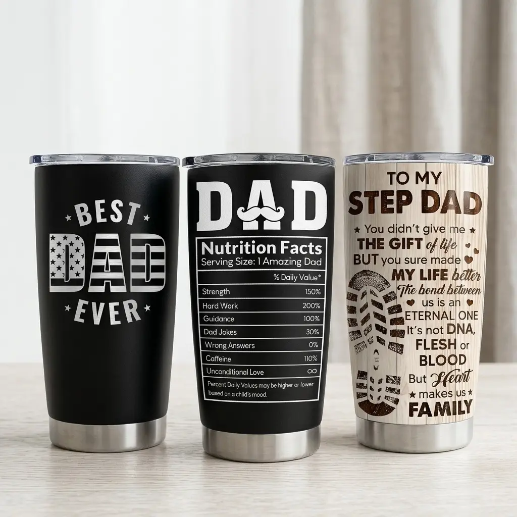 SANDJEST 20oz Vacuum Insulated Stainless Steel Flask - Portable Coffee Travel Bottle with Lid, Kitchenware Drinkware Gift for Dad (Father's Day Gift Option), Flasks, Insulation, Bottles