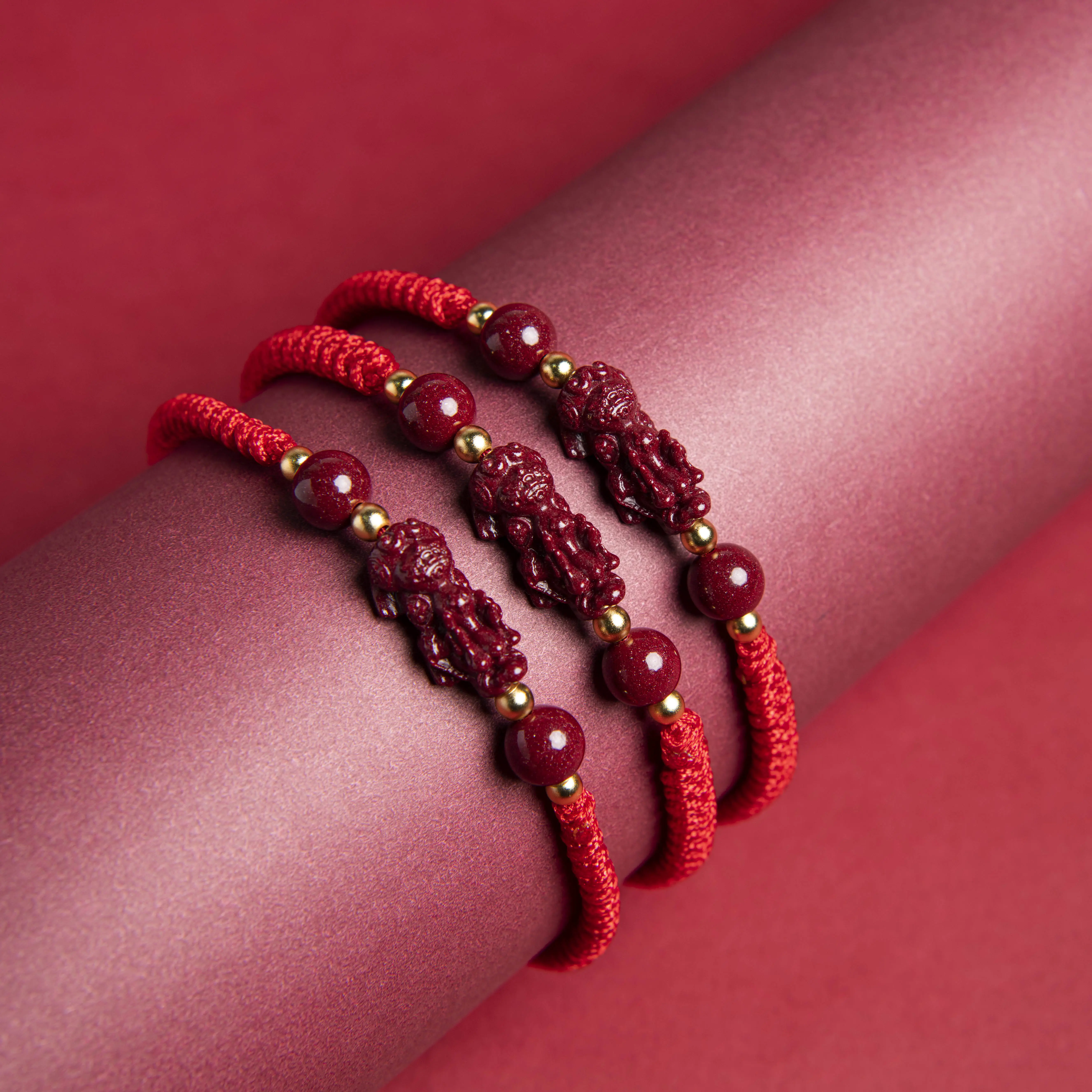 Real Cinnabar Pixiu Red String Bracelet | Wealth Magnet & Protection | Avoid Evil Eye & Bring Good Luck