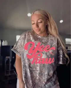 Camo Oversized Tee Yee-Haw