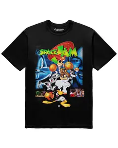 [Sale Up To 45%] Vintage Space Jam T-Shirt, Movie Graphic Tee, Basketball Film Shirt, Retro Tee1