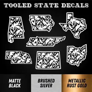 Premium Tooled State Decals - All 50 States