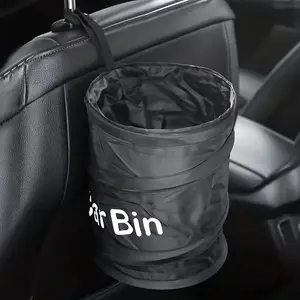 1pc Foldable Car Trash Can, Multi-Functional Storage Box Rubbish Bin, Vehicle Interior Cleaning Organizer, Car Organization Supplies