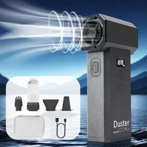 2-in-1 Wireless Handheld Outdoor Turbo Fan, USB Rechargeable Blowing & Suction Machine, Multifunctional Turbo Fan for Snow Blowing & Water Cooling