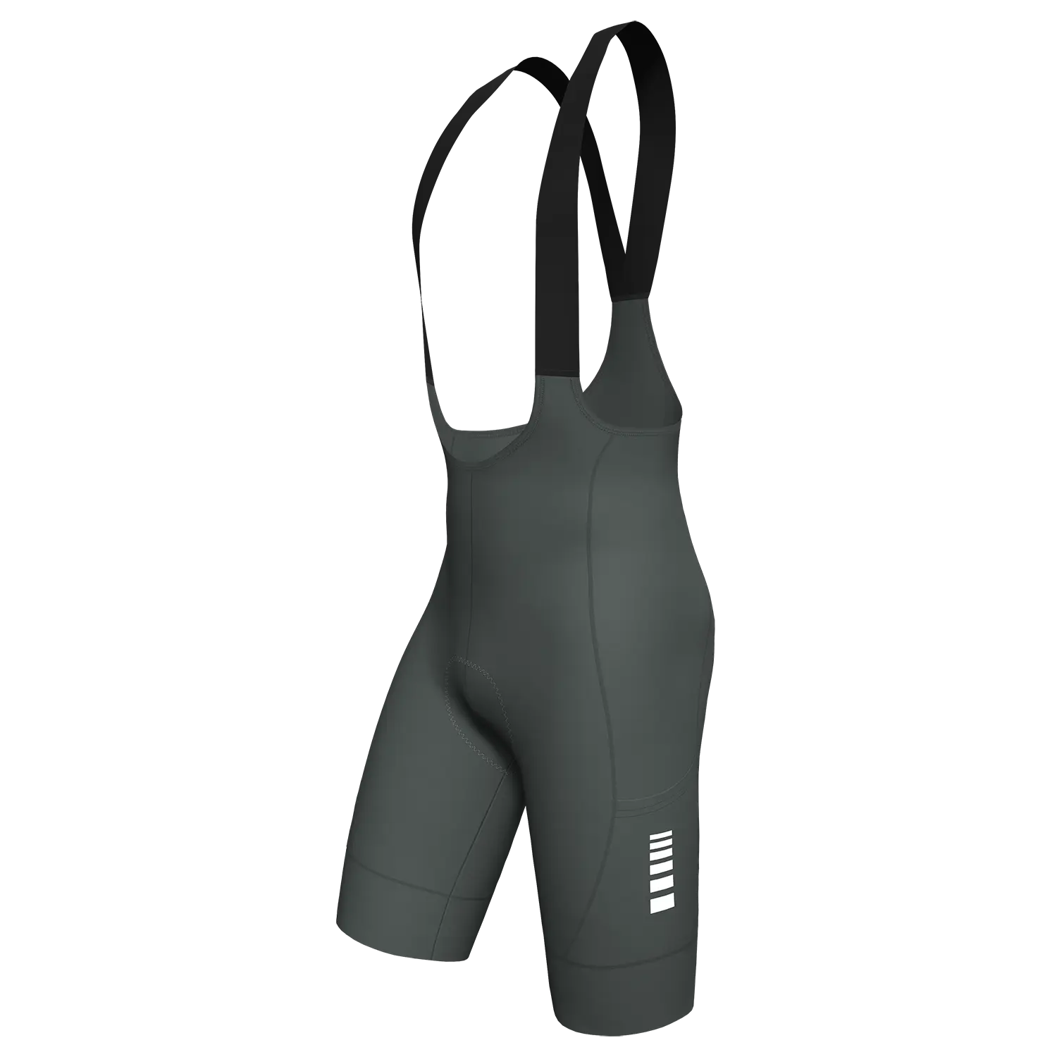 Wulibike Men's Progression Cycling Bib Shorts with Extra Thick 4D Gel Pad, Quick Dry Nylon Blend Fabric and Reflective Logo, S, Do Not Iron