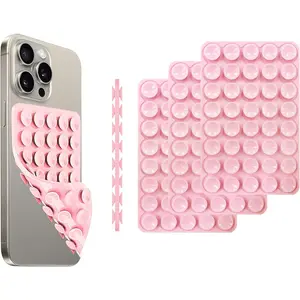 3 Pack Octo Suction Octobuddy Octo Buddy Double Sided Octo Buddy  Phone Grip,  Suction Cup Phone Case Mount Double Sided, Hands-Free Phone Accessories  Grip Bud (Black)