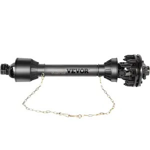 VEVOR PTO Shaft, 1-3/8\" PTO Drive Shaft, 6 Spline Both Ends PTO Driveline Shaft, Series 5 Tractor PTO Shaft, 43\"-57\" Brush Hog PTO Shaft, Black PTO Shaft with Slip Clutch for Bush Hog/Finish Mower