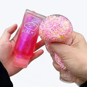 Novelty Squishy Facial Cleanser Fidget Toys Plasticity Toothpaste ASMR Squeeze Toys Relieve Anxiety for Adults Anti Stress Gifts