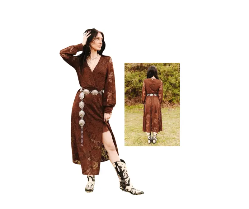 western lace dress - TikTok Shop