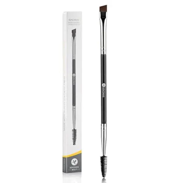 KINGMAS Eyebrow Brush Lashes Spoolie Duo Angled Eye Brow Brush
