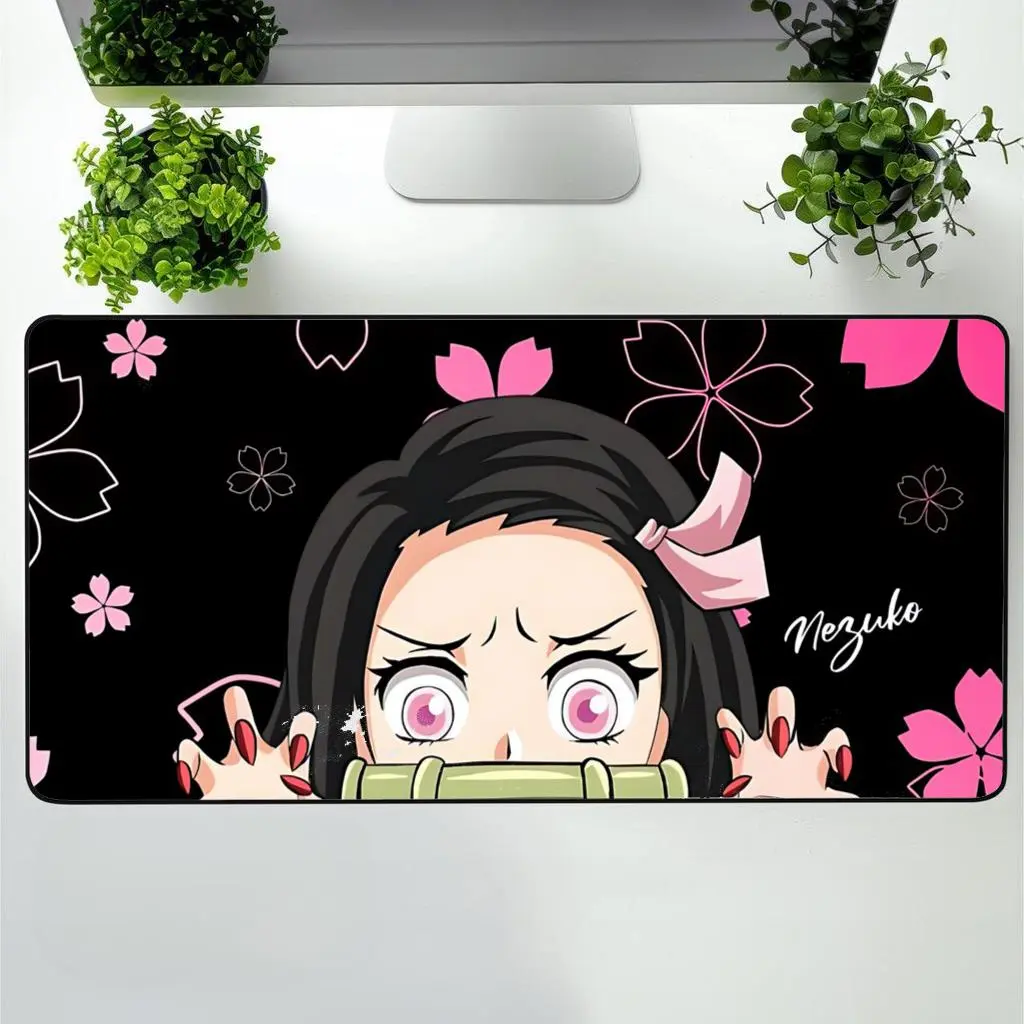 Nezuko Desk Mat Gift for Anime Lovers Girls Demon Slayer Mousepad Japanese Anime Desk Mat1