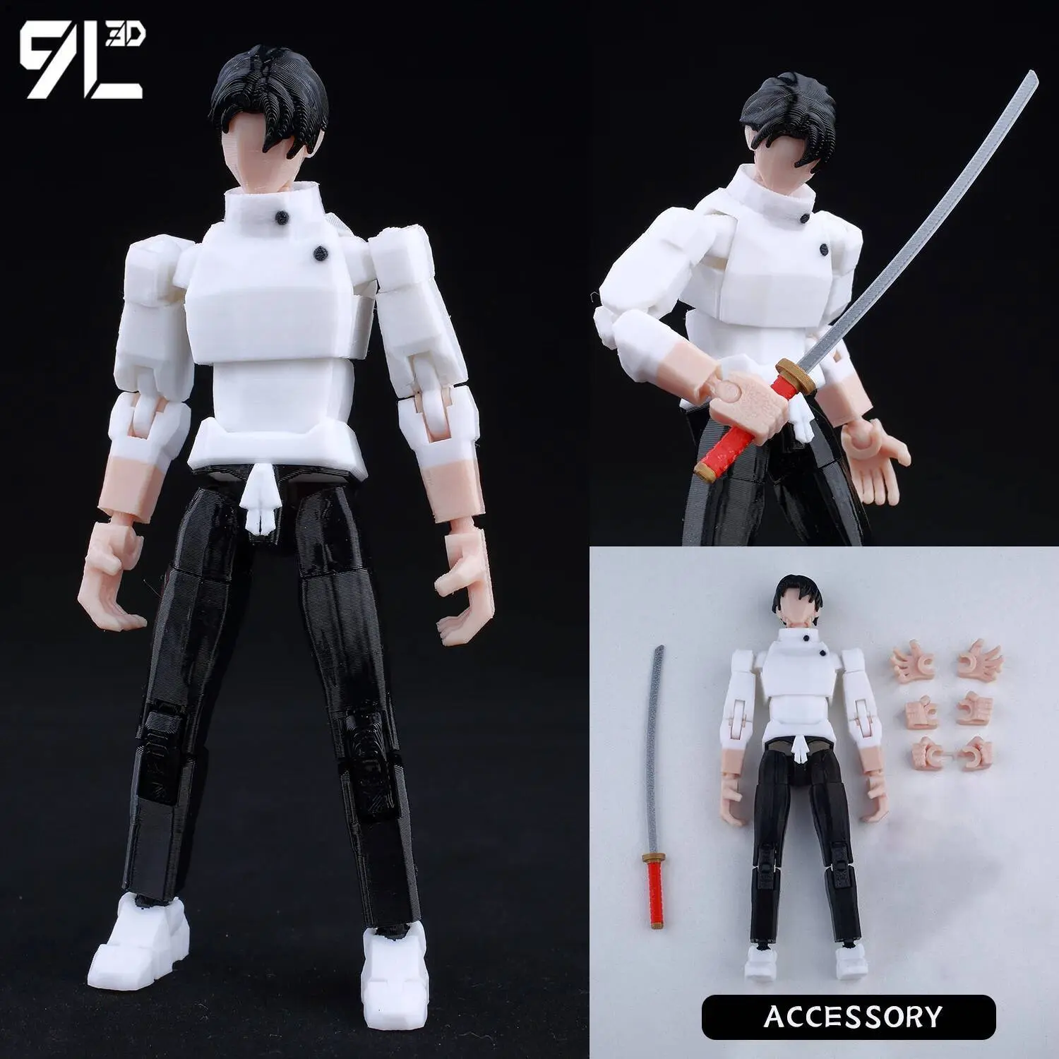 9L3D T13 Jujutsu Kaisen Itadori Action & Toy Figure, LUCKY13