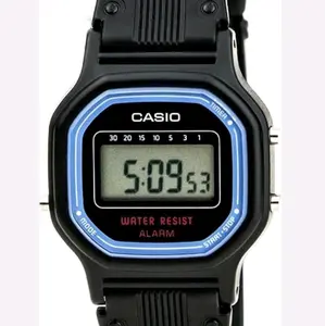 New Casio Vintage Black digital retro black silicon Ladies Watch LA11WB-1