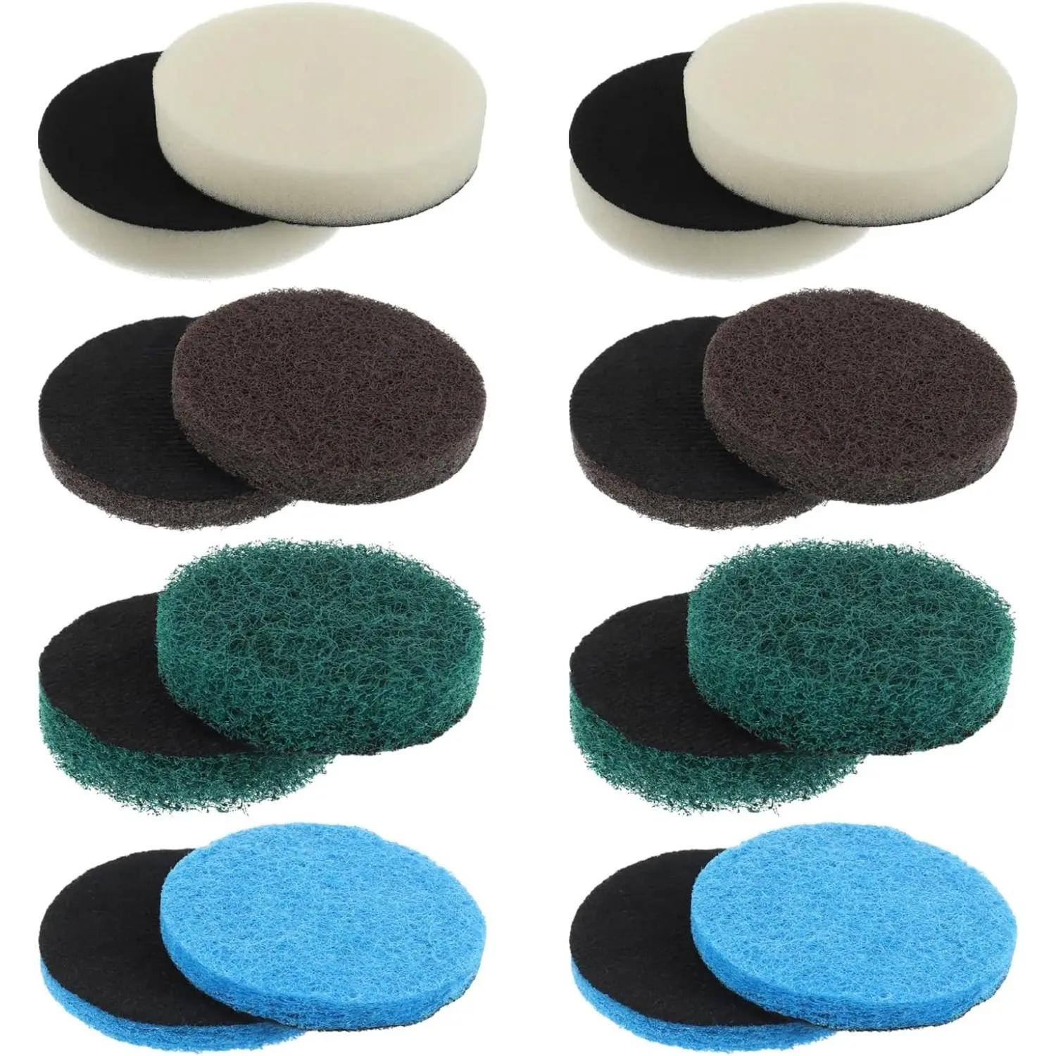 16 Pcs Electric Cleaning Brush Pad Set,Including 4 Foam Pads 4 Kitchen Mats 4 Performance Pads 4 Microfibre Pads fit for Dremel Versa Cleaning Brush,Christmas Party Gifts,Hand Tools Kits