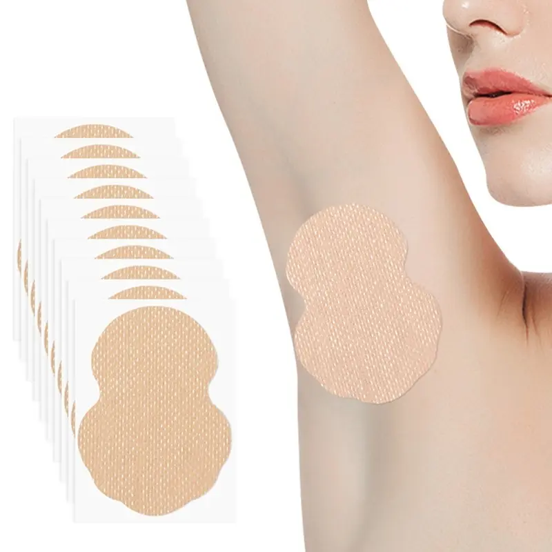 Invisible Disposable Underarm Sweat Pads, 2-in-1 Sweat Absorbing & Hair Concealing Armpit Liners, Breathable Odor Control Self-Adhesive Nude Patches, Stain Proof Shirt Protector for Summer Office Travel Outdoor