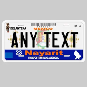 Placas de Nayarit personalized License Plates