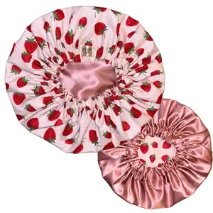 Strawberry Daze Satin Lined Bonnet