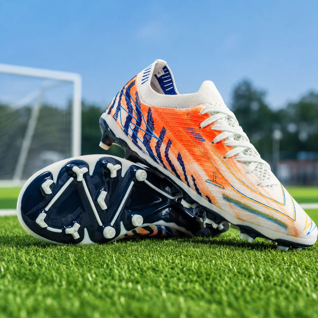 Men Women Soccer Cleats,Youth Outdoor Soccer Shoes,football boot Durable TPU football Cleats Firm Ground Training Cleats Practice and Game Day Breathable Soccer Cleats