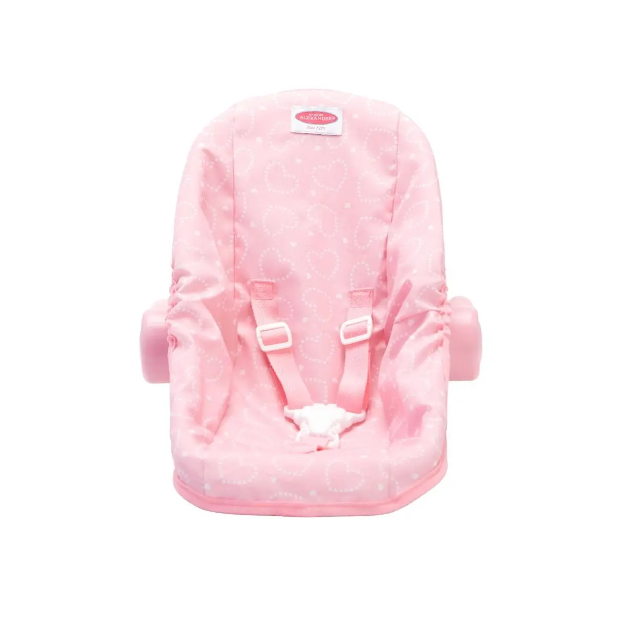 Madame Alexander Pink Hearts Car Seat/Carrier for Dolls