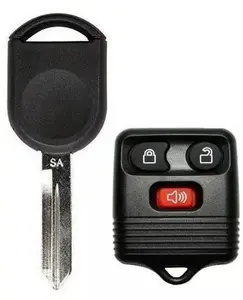3 Button Remote Keyless Entry FCC ID: CWTWB1U345 + Transponder Key H92 / H84 SA Chip 4D63 Replacement for Mazda / Ford / Lincoln / Mercury 1998 - 2011