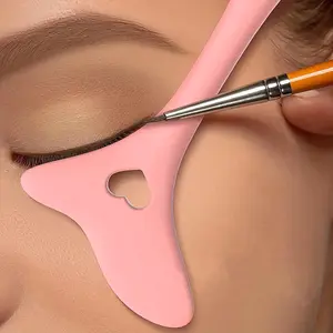 Reusable Silicone Eyeliner Stencil, Eye Makeup Aid Tool and Mascara Shield Applicator, Lipstick Stencil, Essential Makeup Accessories, Cosmetics Makeup Tools