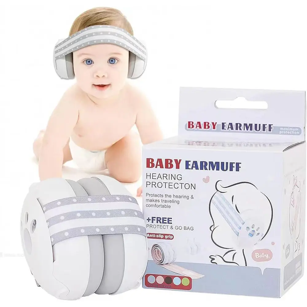 Baby Ear Muffs Noise Protection for Babies Toddlers up to 36 Months Adjustable Infant Noise Cancelling Headphones Against Hearing Damage Improves Sleep Baby Airplane Essentials Gift #GLOBAL PICKS