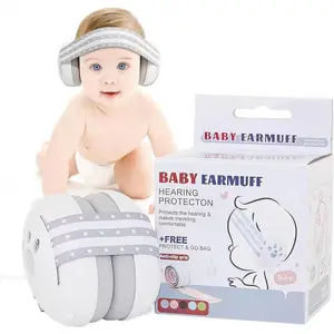 Baby Ear Muffs Noise-Protection Headphones for Babies and Toddlers up to 36 Months, Adjustable Infant Noise-Cancelling Headphones Against Hearing Damage, Baby Airplane Essentials and Sleep-Aid Gift