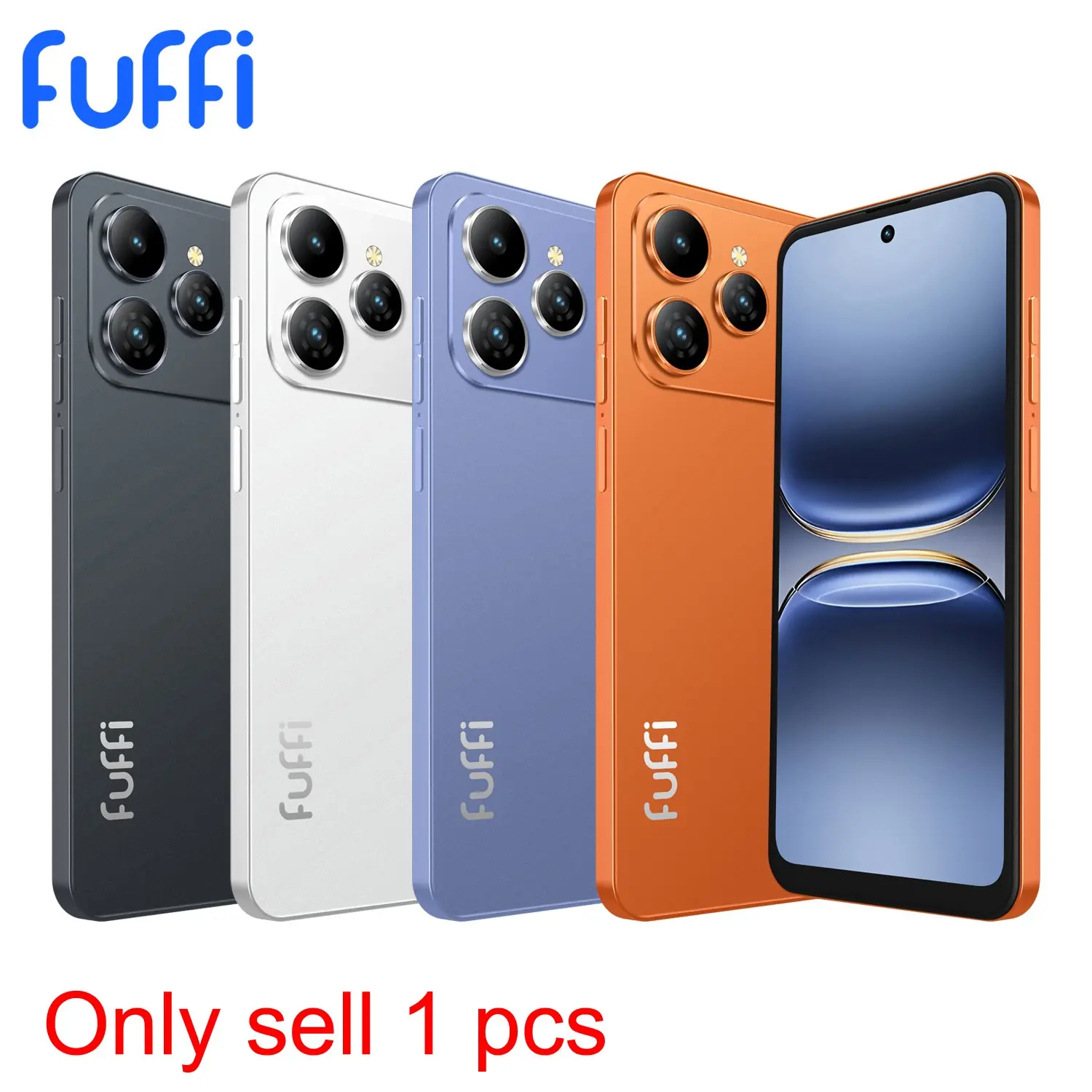 Fuffi Smart Unlock Phone, 6.56-Inch Display, 3GB RAM + 32GB Storage, Dual 2MP Rear Cameras, 4G Network, Dual SIM, 3,100 mAh Battery, Android GPS Smartphone, Cellphone