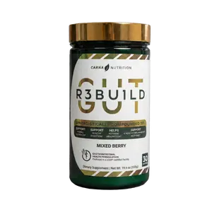 Gut R3BU1LD by Carna Nutrition-Mixed Berry Supplement for Digestive Wellness with Research-Backed Ingredients & No Fillers
