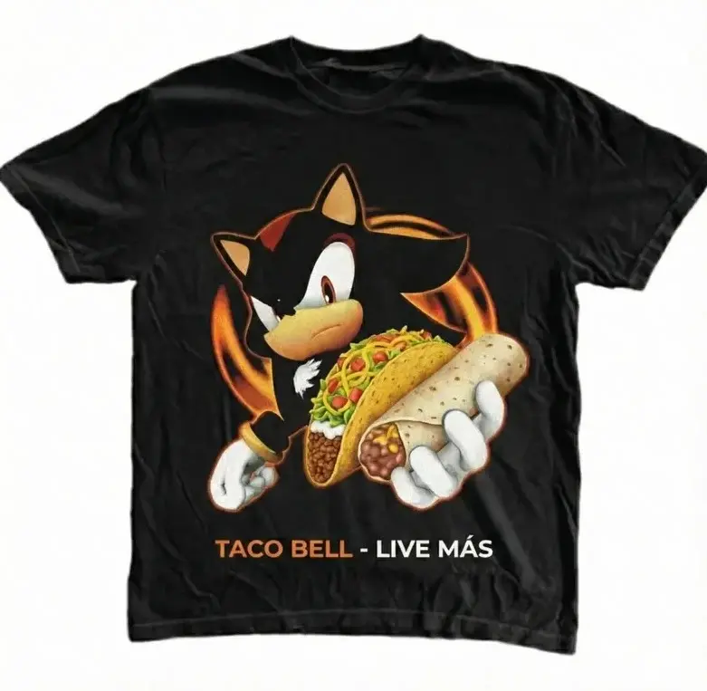 Funny Dark Hedgehog Taco Shirt, Sonic T-shirt, Shadow the Hedgehog Shirt