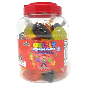 Fusion Select Jelly Fruit Snack Jelly Fruits Hit or Miss Candy Challenge - Fruit-Shaped Jelly- Assorted Flavors, Strawberry, Orange, Apple, Pineapple, Grape, Mango (1 Jar)