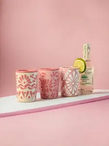 Pink White Talavera Bachelorette Party Weekend Glass (1pz) - Bridal Party Favors - Bridesmaid Shot Glasses - Getting Married