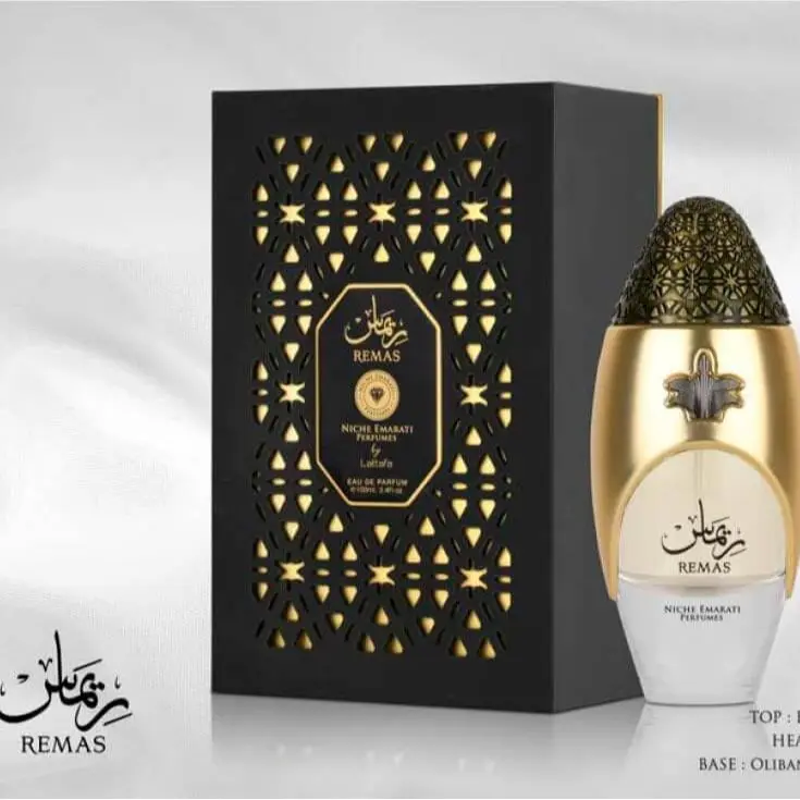 Lattafa Perfumes Niche Emarati Remas 100ml EDP UNISEX FRAGRANCE - Bergamot, Mango, Orange, Jasmine, Sandalwood, Olibanum, White Amber, Vanilla Scent