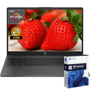 HP 255 G10 15.6" FHD Laptop For Business & Students, AMD Ryzen 7-7730U, Up To 64GB DDR4 RAM, Up To 2TB SSD, AMD Radeon, Numeric Keypad, Webcam, Wi-Fi 6, Windows 11 Pro