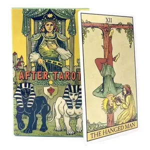 After Tarot Card Game, 1 Box Rider English Version Oracle Board Game for Family Party, Tarot Card Game for Teens and Adults, Classic Tarot Cards