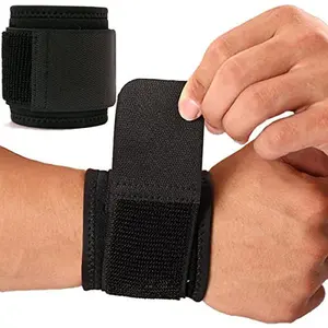 Wrist Brace 2 PACK Wrist Wraps for Carpal Tunnel Support for Women Men Weightlifting Working Out Pain Relief Flexible Elastic Adjustable Comfortable Multi Functional