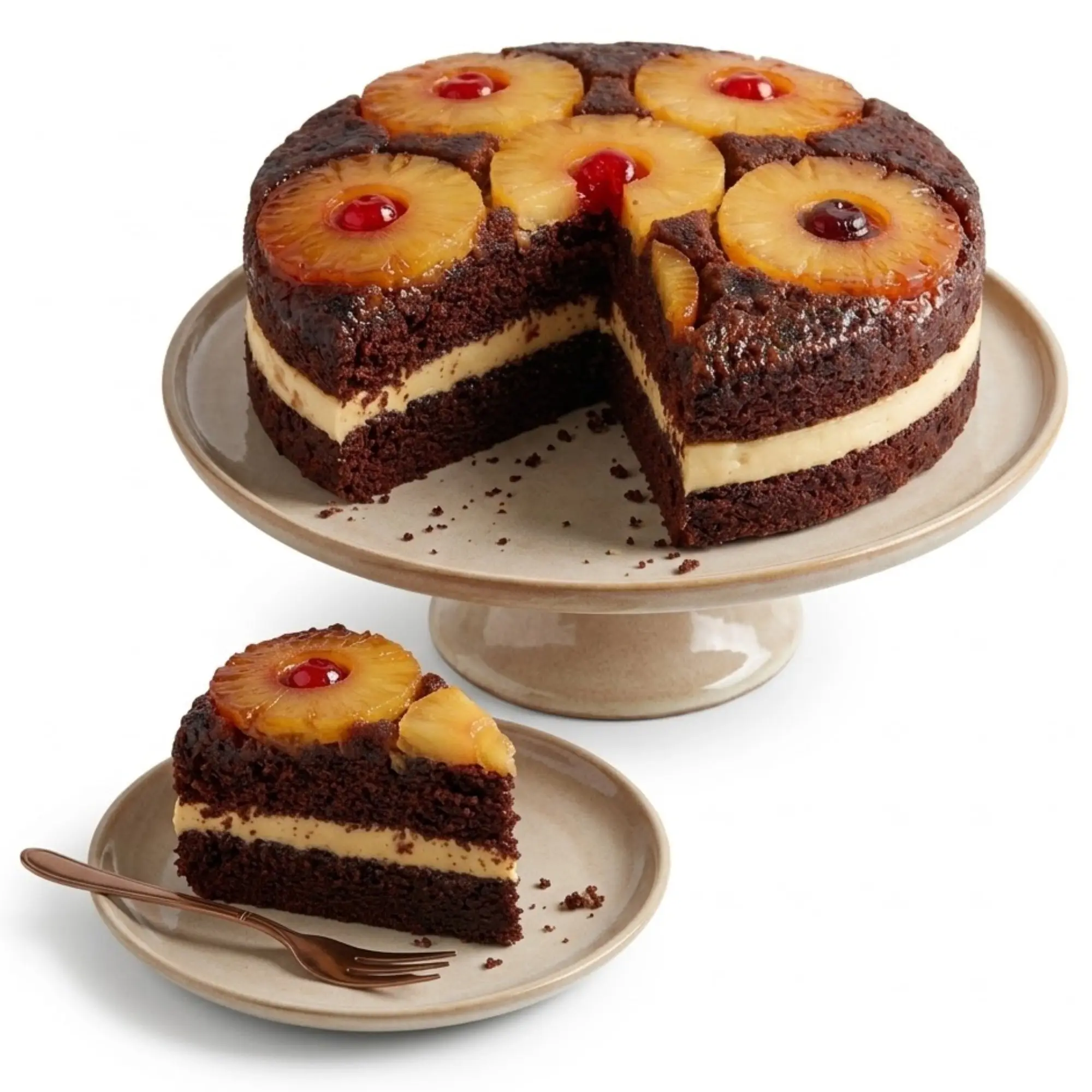 Andy Anand Sugar-Free Chocolate Pineapple Upside-Down Cake, 9-Inch, 2.6 lb – Keto & Diabetic-Friendly, Birthday & Celebration Gift Box