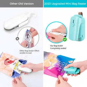 Mini Chip Bag Sealer Handheld Cutter with Magnet Includes 2xAA Batteries International Warranty Vacuum sealer