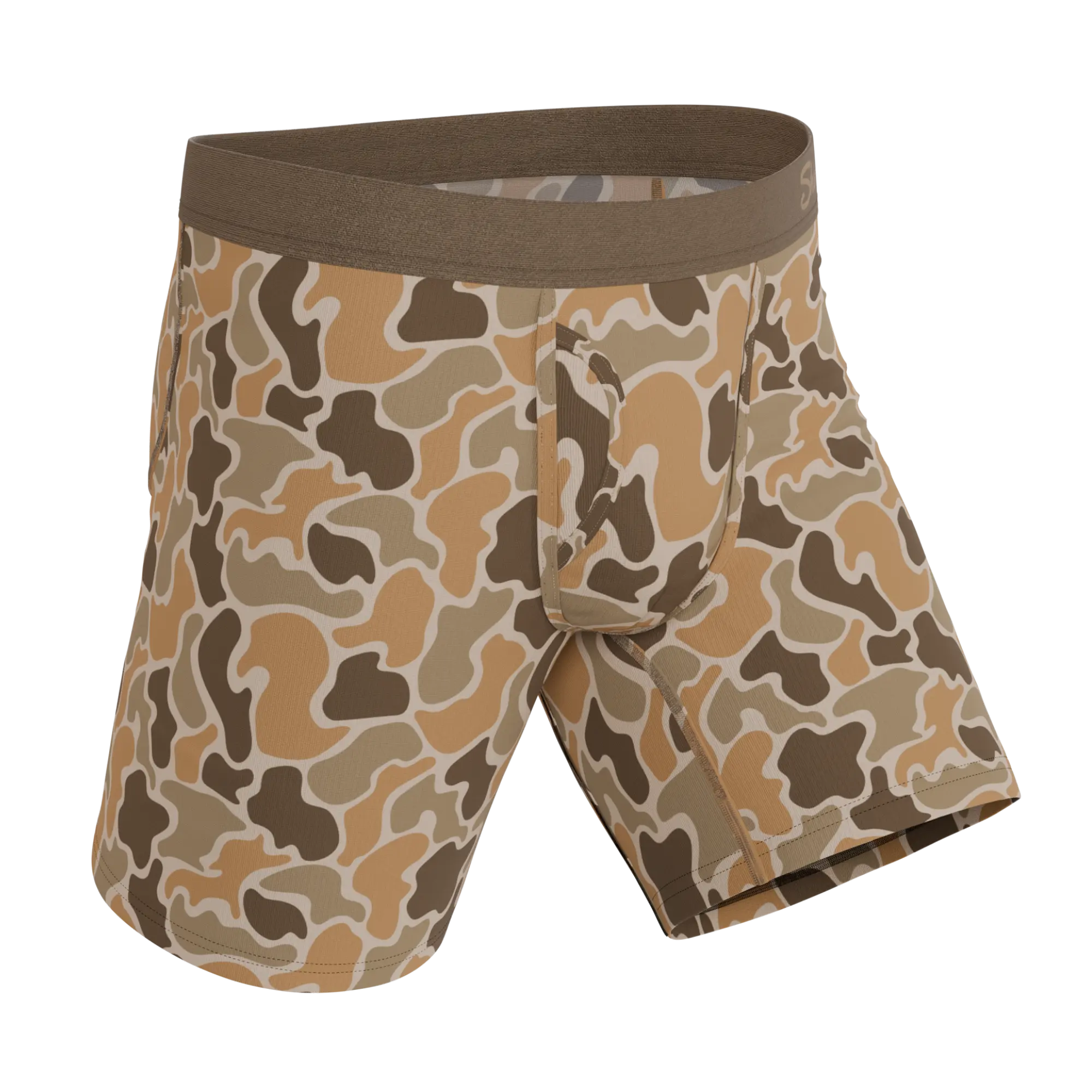 The Out Of Sight | Shinesty Light Duck Camo Ball Hammock® Boxer - Long Leg