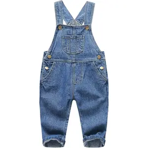 Baby Boy Girl Jean Overalls,Toddler Ripped Denim Cute Workwear