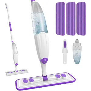Spray Mop for Floor Cleaning: Wet Dry Mop with Microfiber Washable  Pads for Household Kitchen Hardwood Vinyl Floors