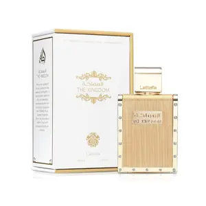 Lattafa The Kingdom Eau De Parfum Spray for Men 3.4 oz - Masculine Appeal with Lavender Mint Sage Vanilla Orange Blossom Tonka Benzoin Labdanum